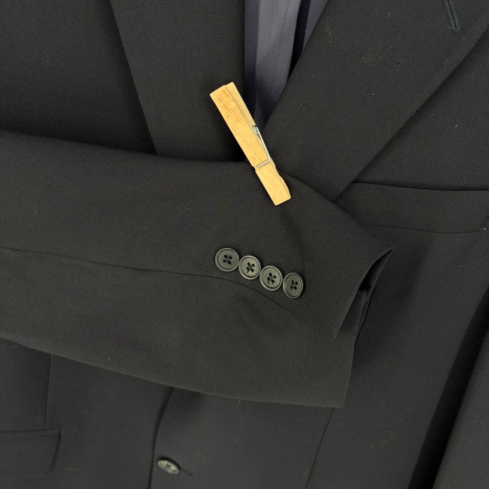 Ralph‎ Ralph Lauren Blazer Wool Black Two Button Classic Professional 41R Jacket - Picture 8 of 14